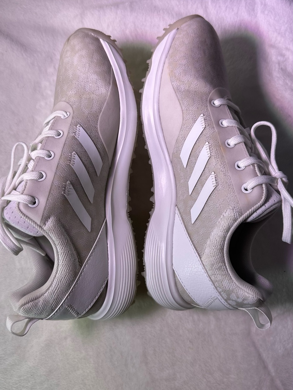 adidas Women's White Athletic Sneakers - Picture 8 of 10
